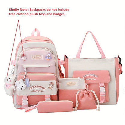 Laptop Backpack – 5-Piece, Anti-Theft, Large Capacity, Lightweight – detail view 7