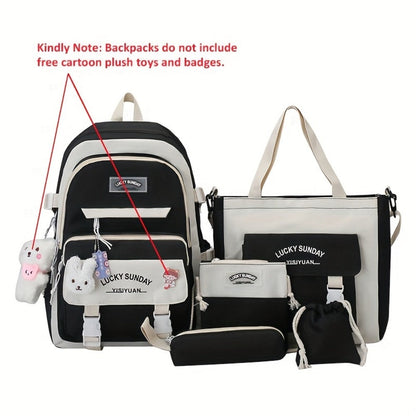 Laptop Backpack – 5-Piece, Anti-Theft, Large Capacity, Lightweight – detail view 11