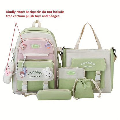 Laptop Backpack – 5-Piece, Anti-Theft, Large Capacity, Lightweight – alternate view