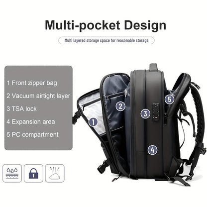 Laptop Backpack – 60L, TSA Lock, Anti-Theft, for Travel – detail view 8