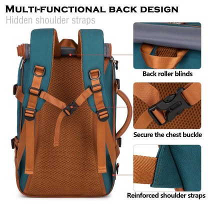 Laptop Backpack – 9-Pocket, 45L, Trolley Sleeve, for Travel – detail view 12