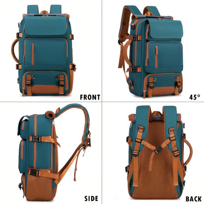 Laptop Backpack – 9-Pocket, 45L, Trolley Sleeve, for Travel – detail view 3