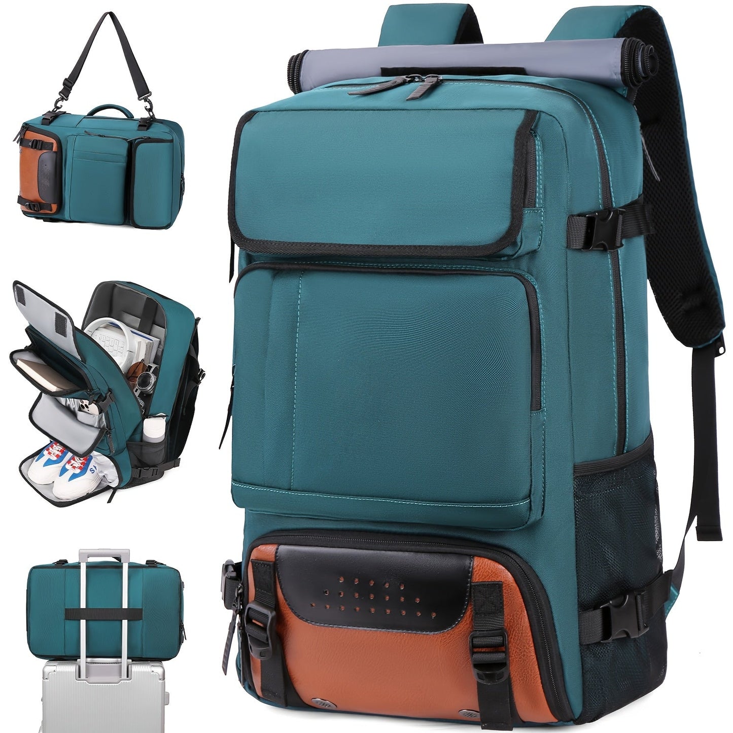 Laptop Backpack – 5 Colors, Adjustable Strap, for Travel – front view - product view 17