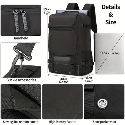Laptop Backpack – 5 Colors, Adjustable Strap, for Travel – detail view 6
