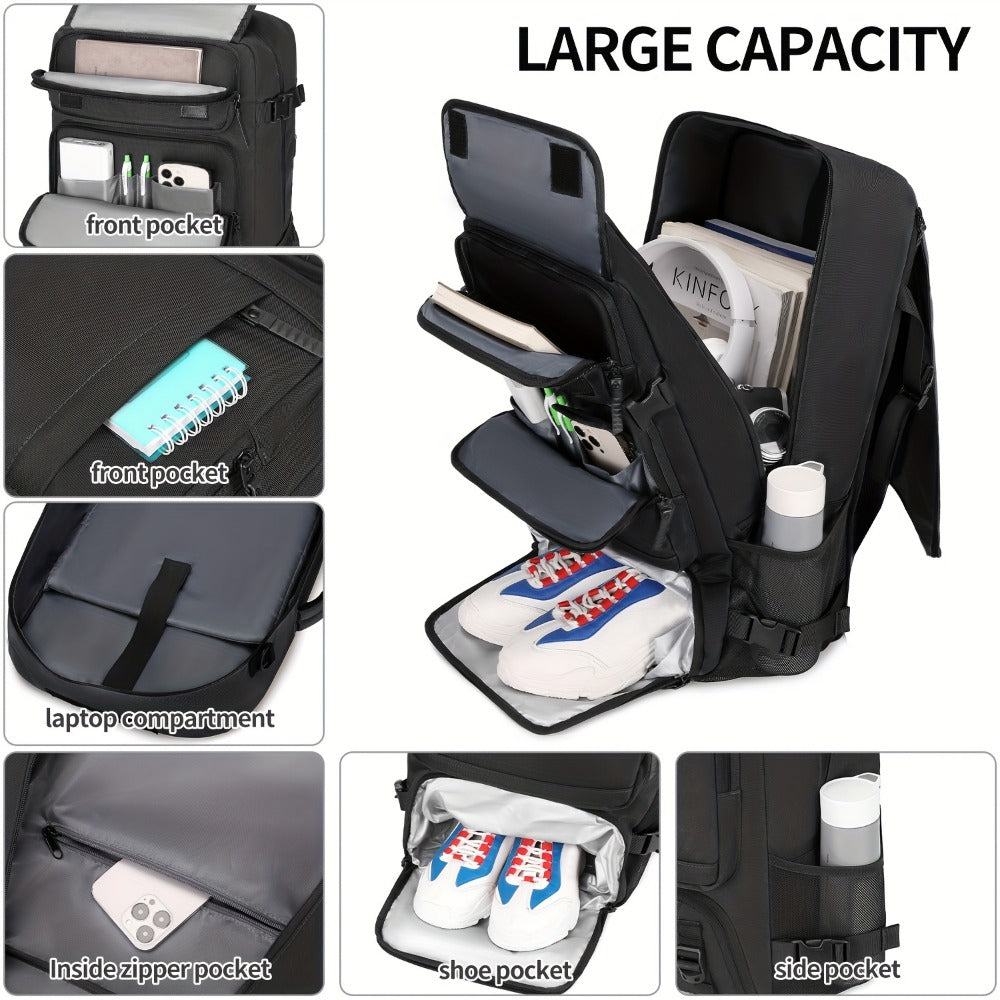 Laptop Backpack – 5 Colors, Adjustable Strap, for Travel – detail view 8