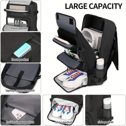 Laptop Backpack – 5 Colors, Adjustable Strap, for Travel – detail view 8