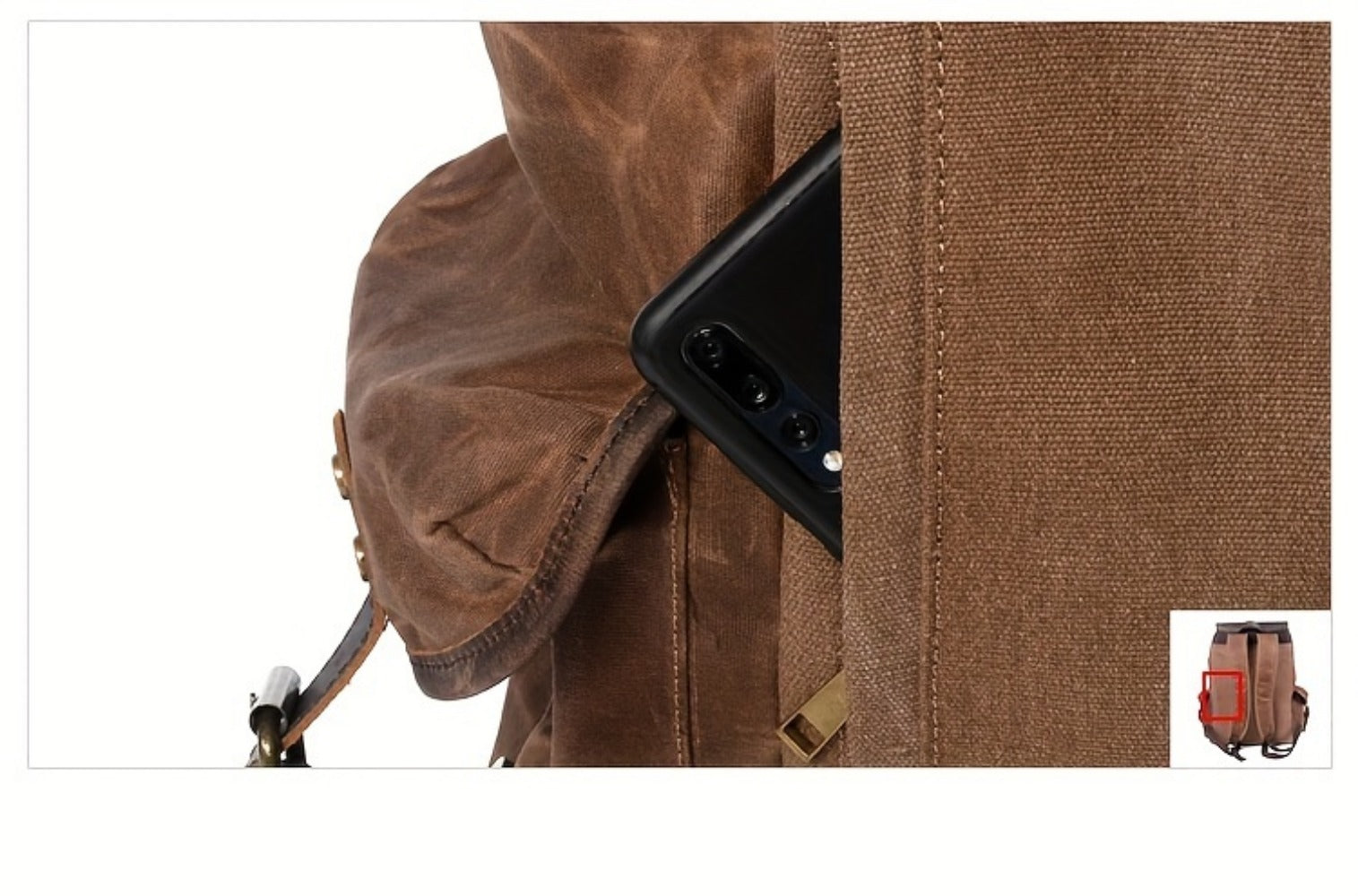 Laptop Backpack – Canvas, for Travel & Everyday Use – detail view 22