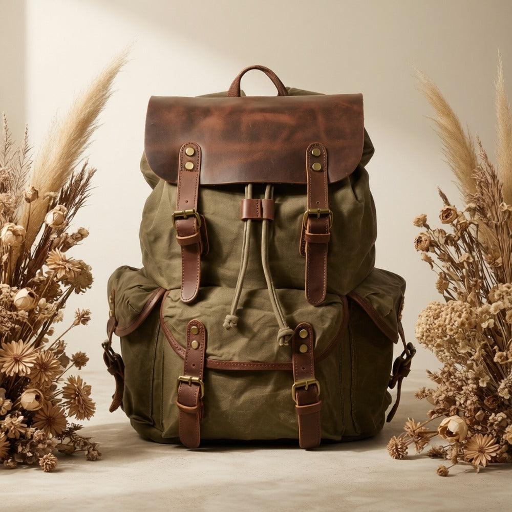 Laptop Backpack – Canvas, for Travel & Everyday Use – detail view 13