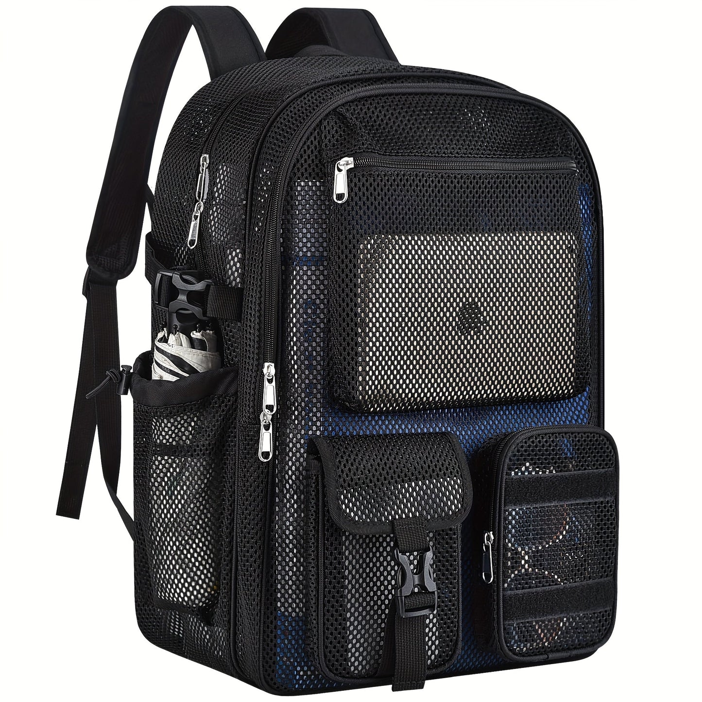 Laptop Backpack – Clear, Lightweight, for Travel & School – front view - product view 11