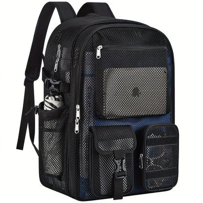 Laptop Backpack – Clear, Lightweight, for Travel & School – front view - product view 11