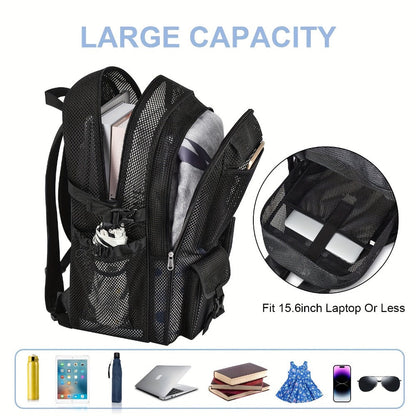 Laptop Backpack – Clear, Lightweight, for Travel & School – detail view 8