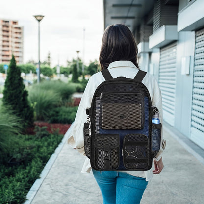 Laptop Backpack – Clear, Lightweight, for Travel & School – detail view 10
