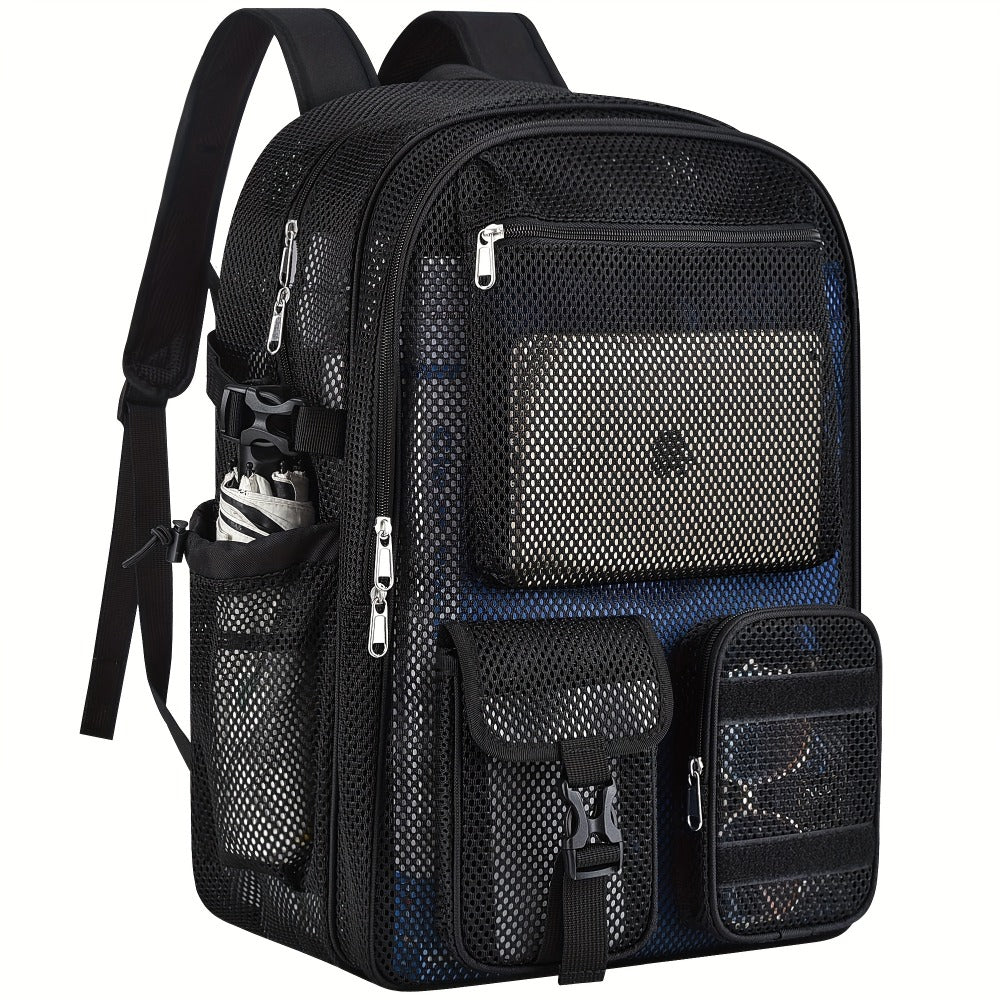 Laptop Backpack – Clear, Lightweight, for Travel & School – front view