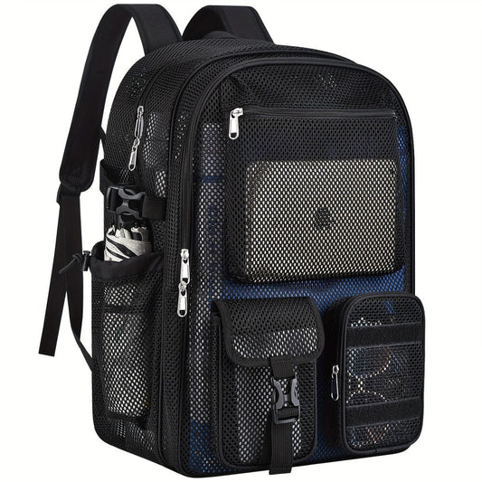 Laptop Backpack – Clear, Lightweight, for Travel & School – front view