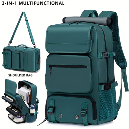 Laptop Backpack – Convertible, for Travel – front view