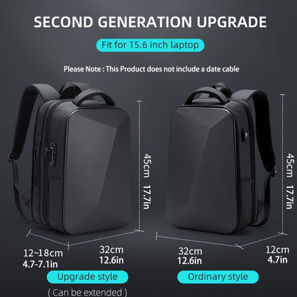 Laptop Backpack – Expandable, Anti-Theft, Large Capacity, for Travel & School – detail view 10
