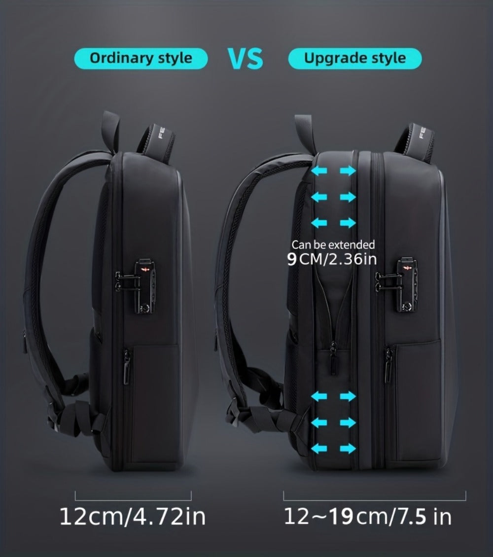 Laptop Backpack – Expandable, Anti-Theft, Large Capacity, for Travel & School – detail view 18