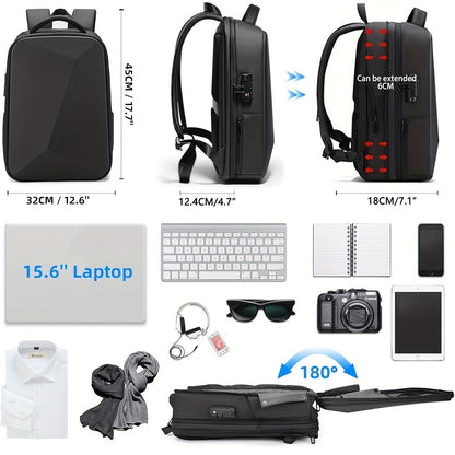 Laptop Backpack – Expandable, Anti-Theft, Large Capacity, for Travel & School – detail view 4