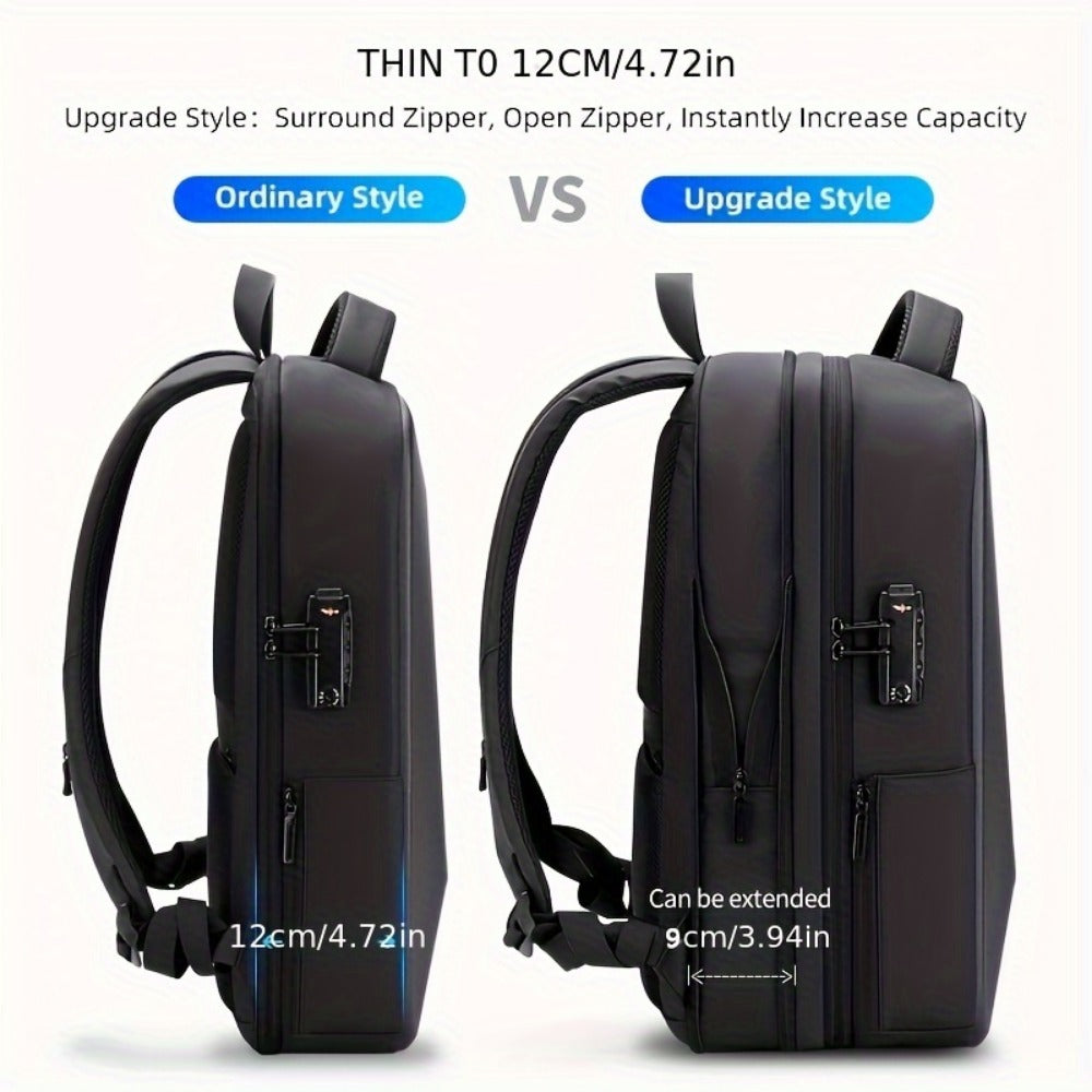 Laptop Backpack – Expandable, Anti-Theft, Large Capacity, for Travel & School – detail view 9