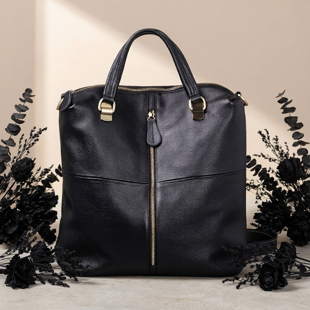 Laptop Backpack – Genuine Leather, for Travel & Work – detail view 11