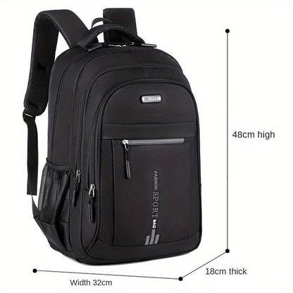 Laptop Backpack – 4 Colors, Large Capacity, Adjustable Strap, for Travel & Work – front view - product view 40