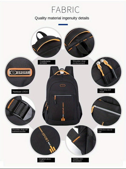 Laptop Backpack – 4 Colors, Large Capacity, Adjustable Strap, for Travel & Work – detail view 22