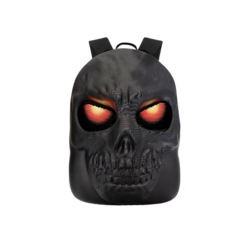 Laptop Backpack – Large Capacity, Led Skull Programmable App Controlled – alternate view