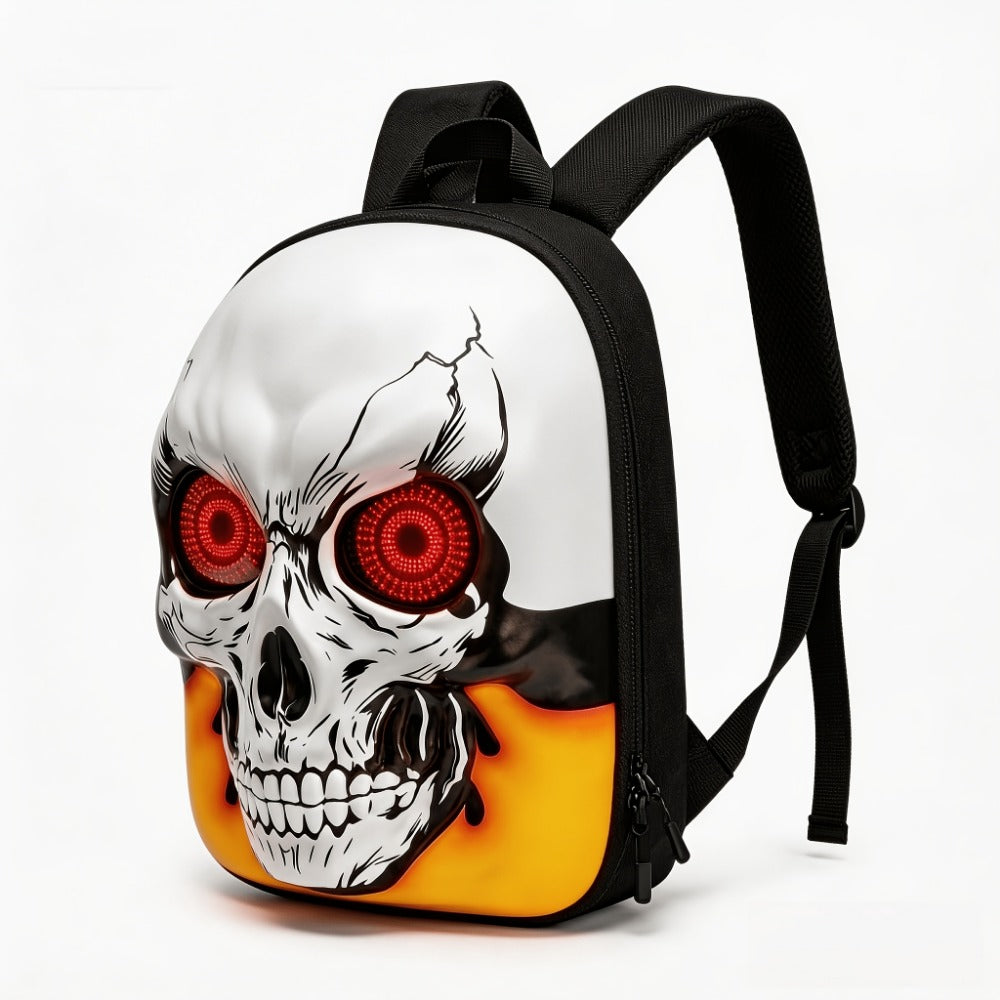 Laptop Backpack – Large Capacity, Led Skull Programmable App Controlled – detail view 4