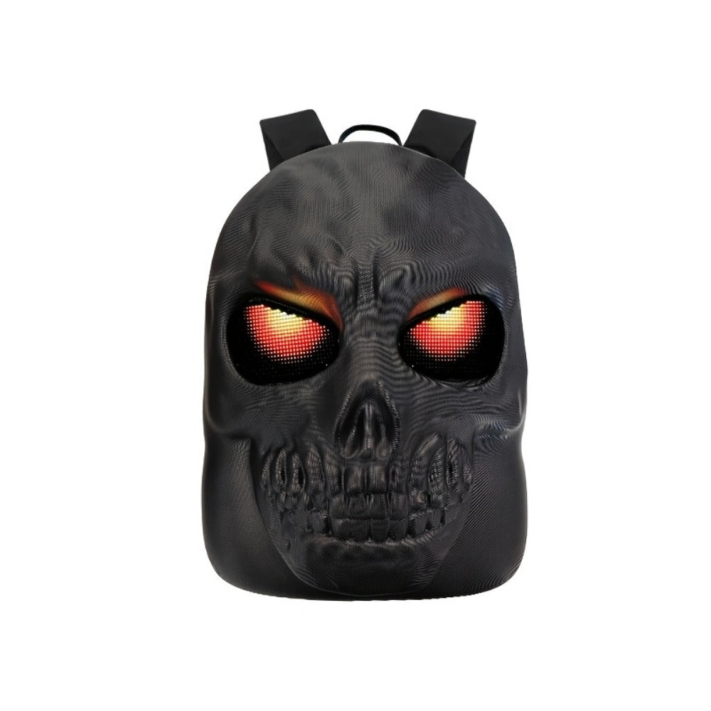Laptop Backpack – Large Capacity, Led Skull Programmable App Controlled – detail view 9