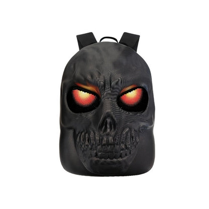 Laptop Backpack – Large Capacity, Led Skull Programmable App Controlled – detail view 9