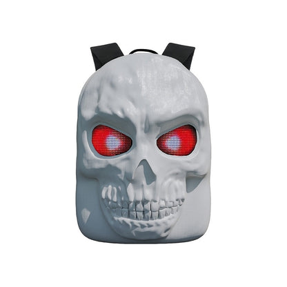 Laptop Backpack – Large Capacity, Led Skull Programmable App Controlled – detail view 2