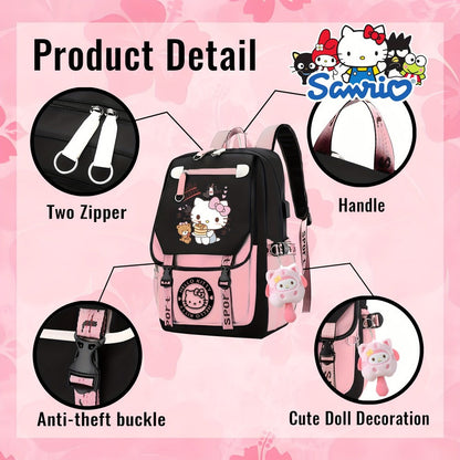 Laptop Backpack – Large Capacity, for Travel & School – detail view 4