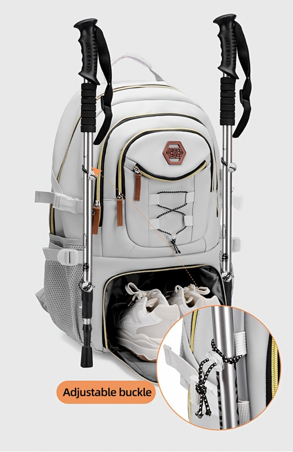 Laptop Backpack – Large Capacity, Waterproof, Multi-Pocket, Adjustable Strap – detail view 17