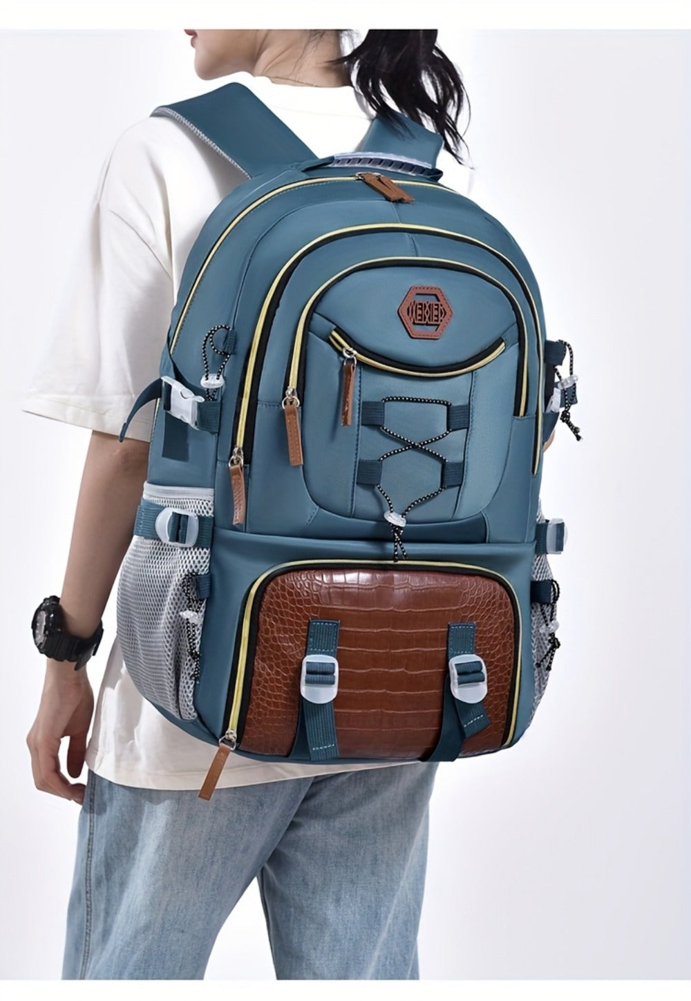 Laptop Backpack – Large Capacity, Waterproof, Multi-Pocket, Adjustable Strap – detail view 26