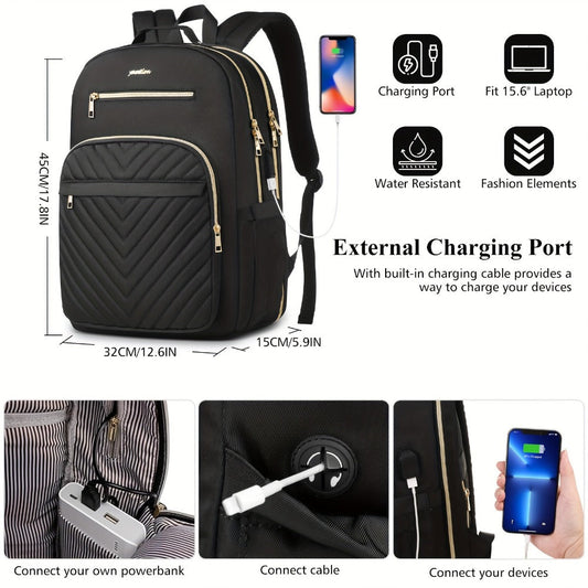 Laptop Backpack – Lightweight, for Travel & Work – detail view 2