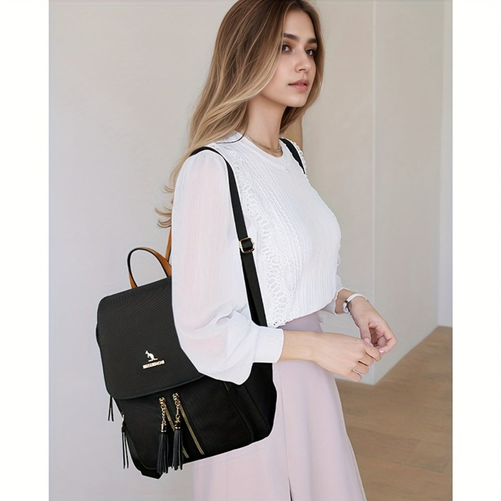 Laptop Backpack – Nylon, Lightweight, Adjustable Strap, for Travel & Work – detail view 10