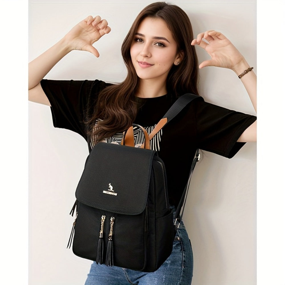 Laptop Backpack – Nylon, Lightweight, Adjustable Strap, for Travel & Work – detail view 11
