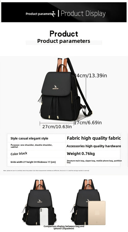 Laptop Backpack – Nylon, Lightweight, Adjustable Strap, for Travel & Work – detail view 16