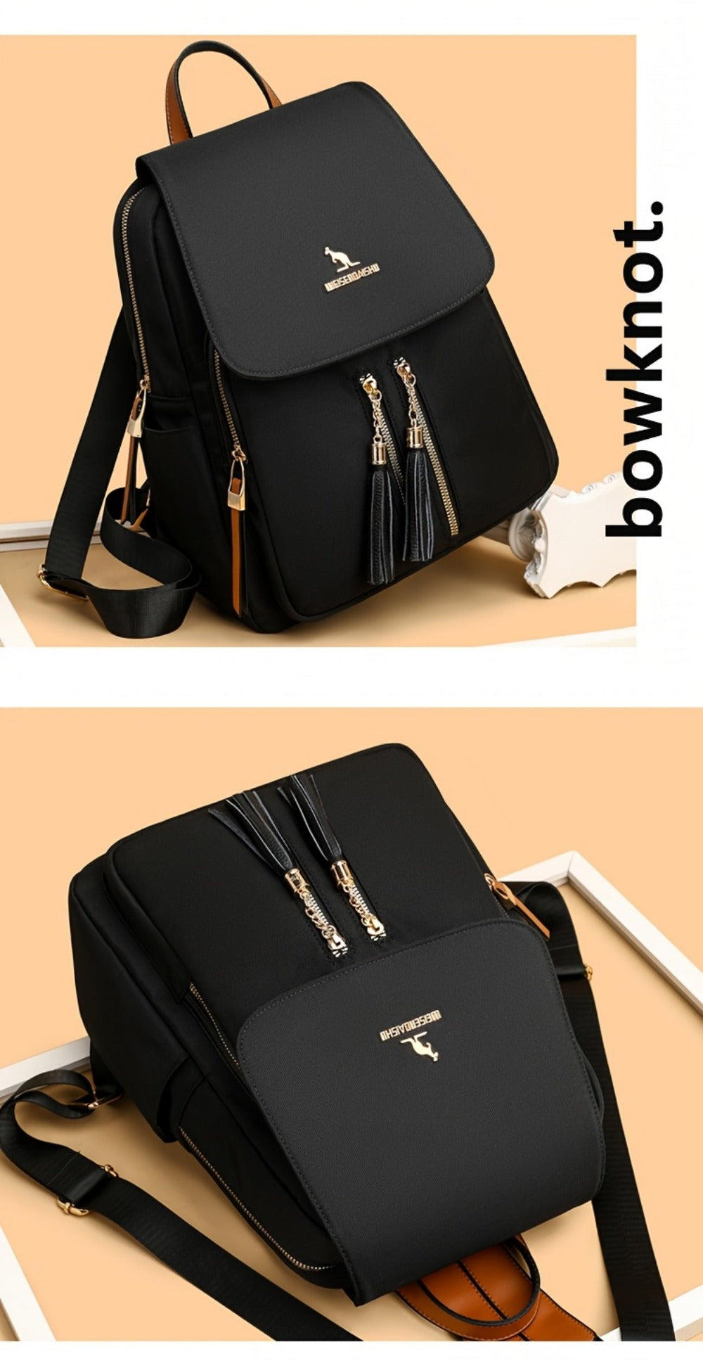 Laptop Backpack – Nylon, Lightweight, Adjustable Strap, for Travel & Work – detail view 25