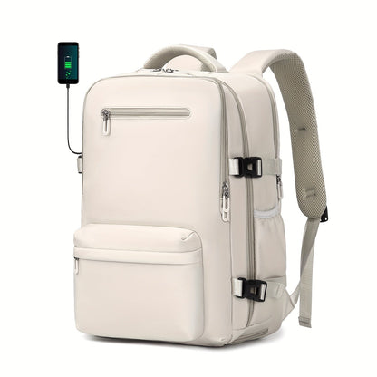 Laptop Backpack – 8 Colors, Nylon, USB Charging, for Travel & Work – detail view 5