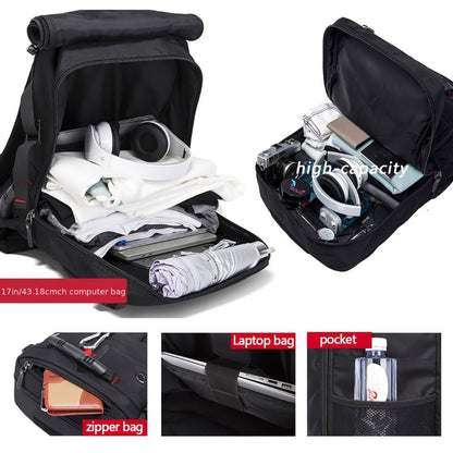 Laptop Backpack – Nylon, Waterproof, Anti Theft, Multi Pocket – detail view 12