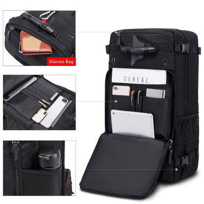 Laptop Backpack – Nylon, Waterproof, Anti Theft, Multi Pocket – detail view 13