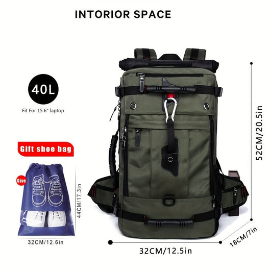 Laptop Backpack – Nylon, Waterproof, Anti Theft, Multi Pocket – detail view 2