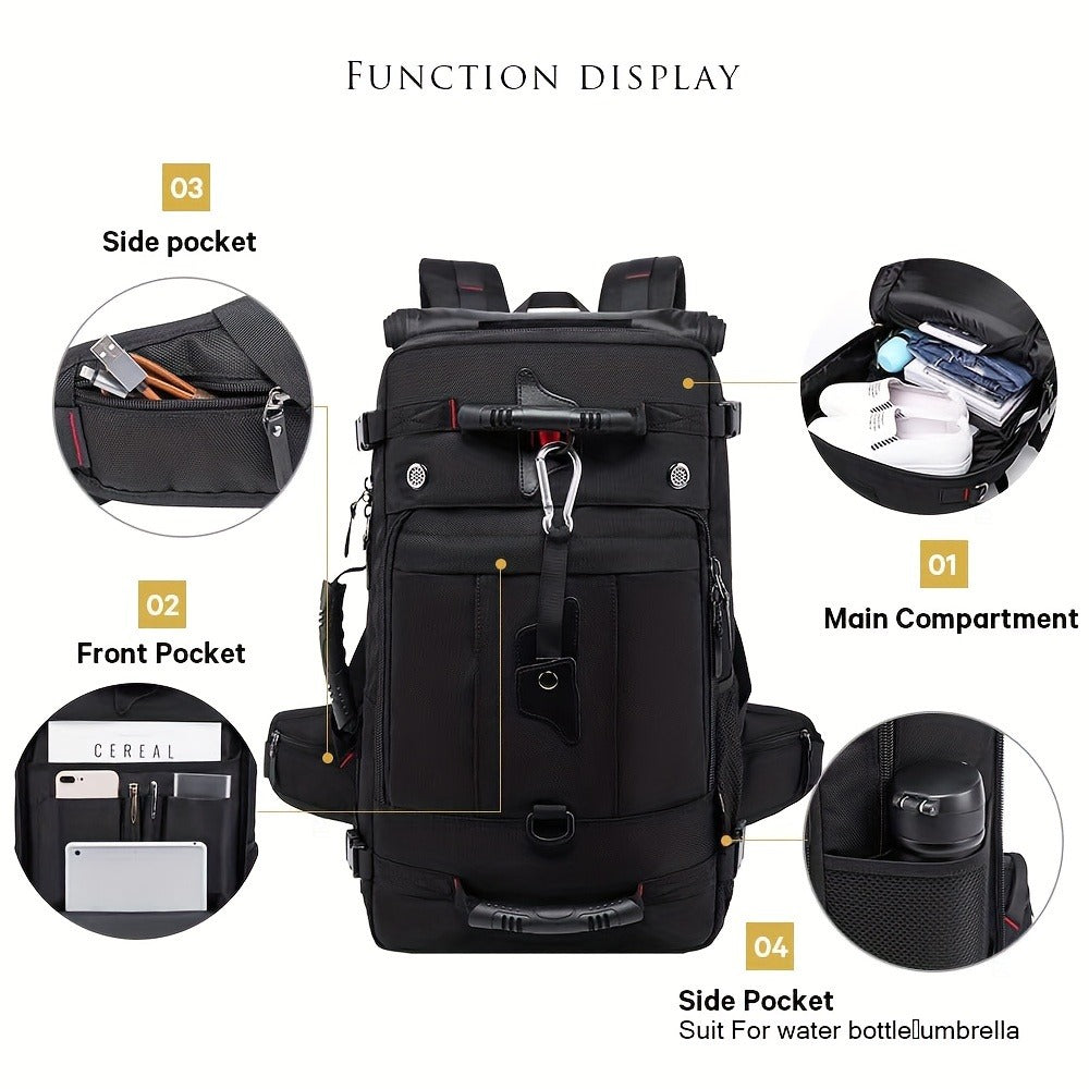 Laptop Backpack – Nylon, Waterproof, Anti Theft, Multi Pocket – detail view 7
