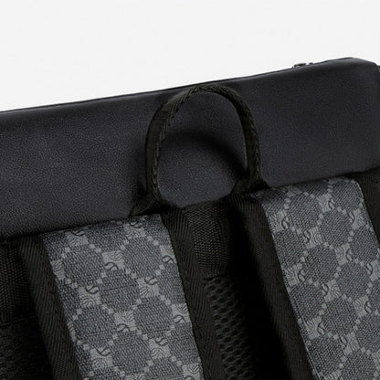 Laptop Backpack – PU Leather, Large Capacity, for Travel & Work – detail view 13