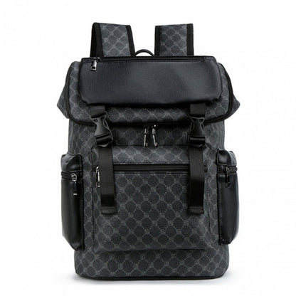 Laptop Backpack – PU Leather, Large Capacity, for Travel & Work – detail view 3