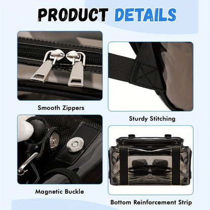 Laptop Backpack – PVC, Clear, Large Capacity, Transparent – detail view 10