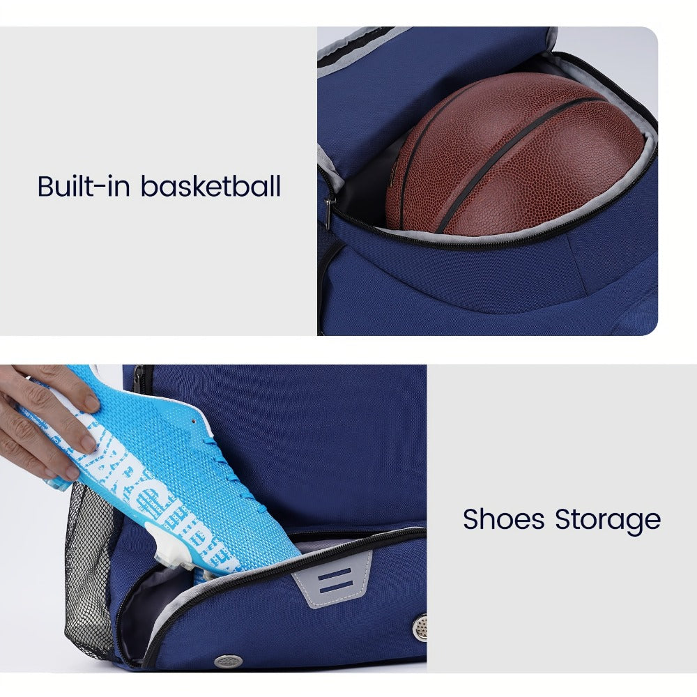 Laptop Backpack – Sports Gym Ball Shoe Laptop – detail view 17