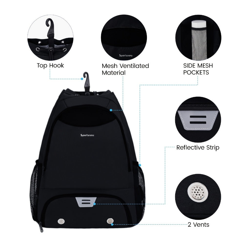Laptop Backpack – Sports Gym Ball Shoe Laptop – detail view 9