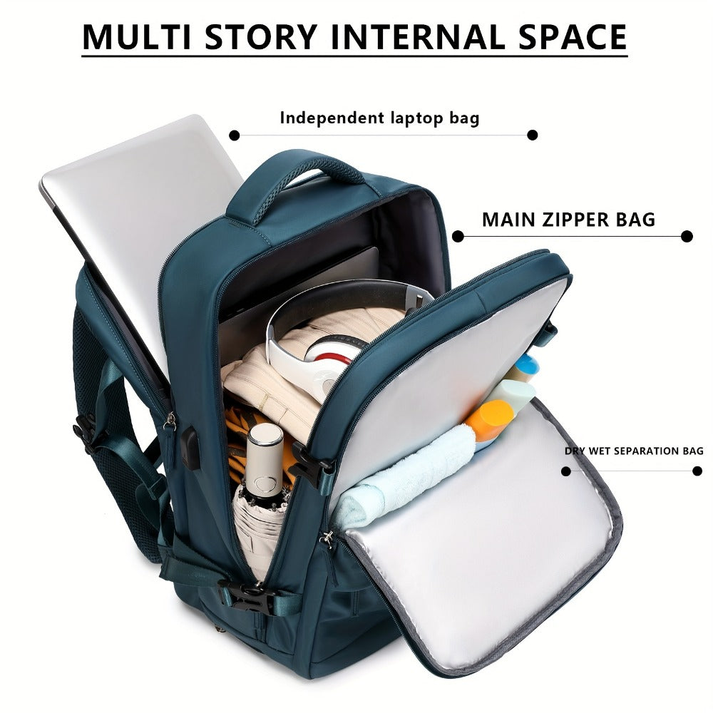 Laptop Backpack – for Travel, Carry On Airline Approved Laptop – detail view 5